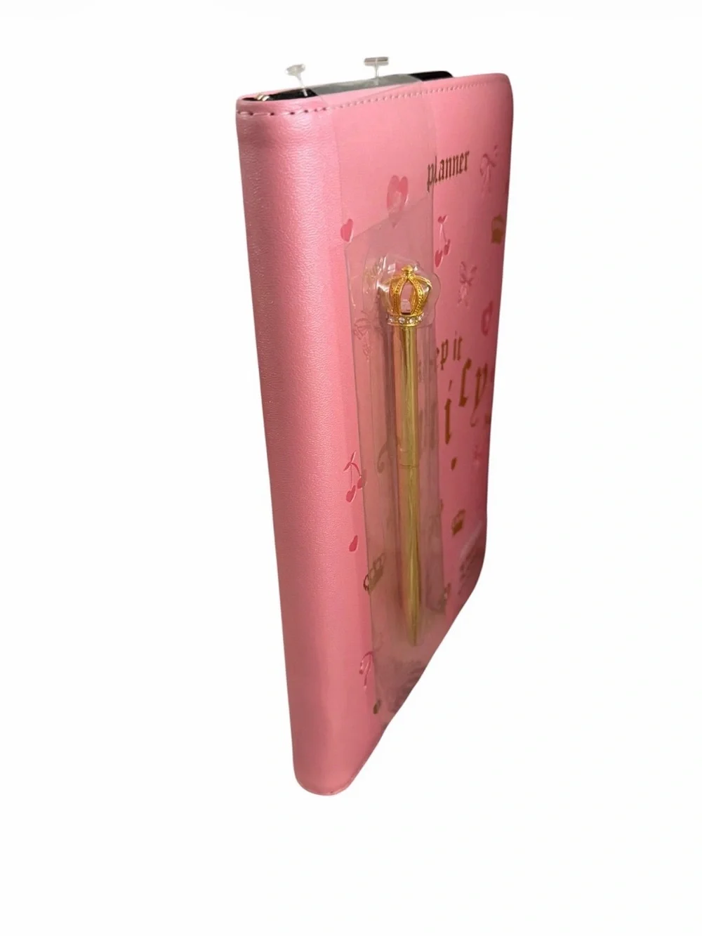 Juicy Couture Pink Leatherette 18-Month Planner & Pen Set (2026–2027)
